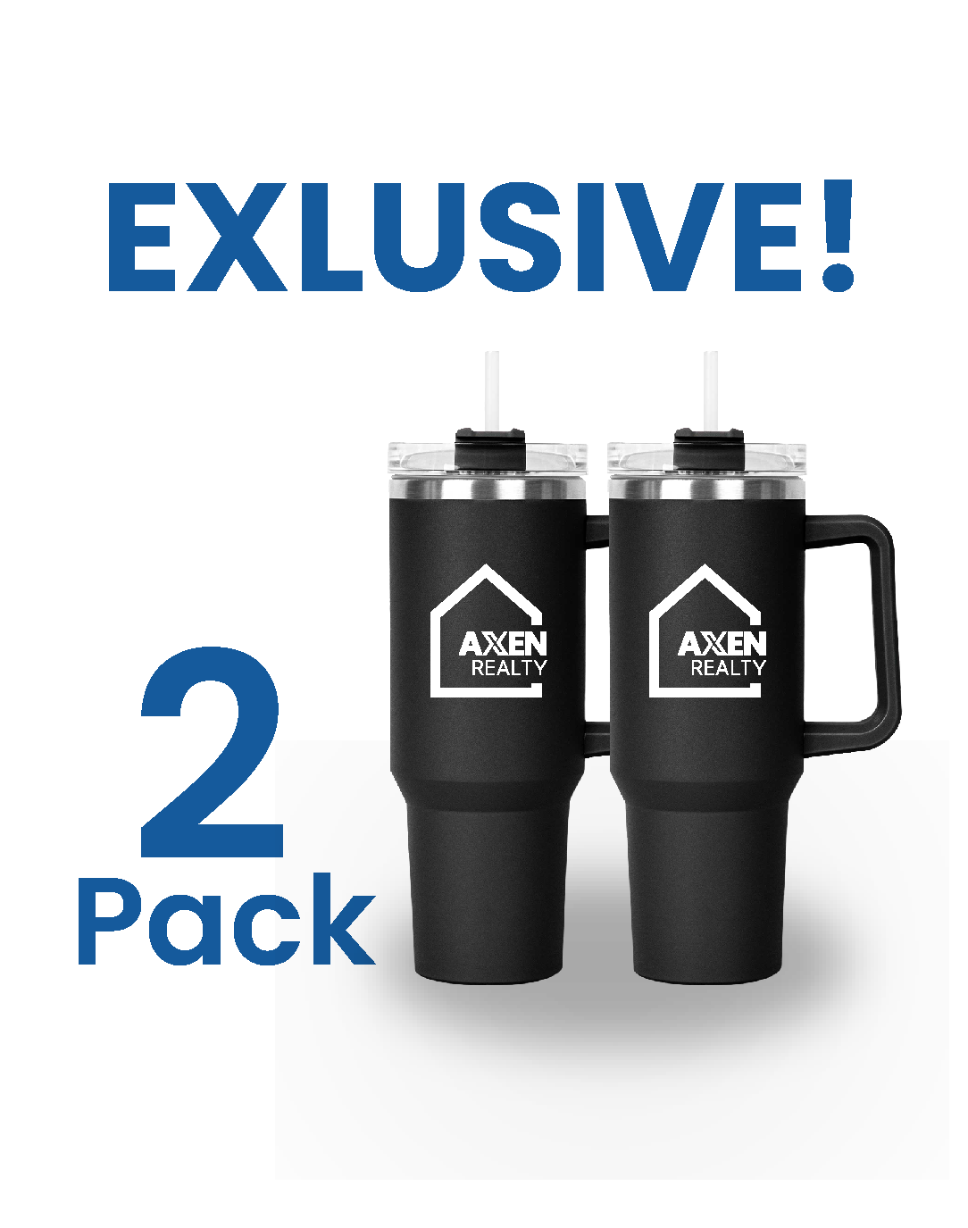2-pk 40 oz. Vaccuum Insulated Double Wall Stainless Steel Mug