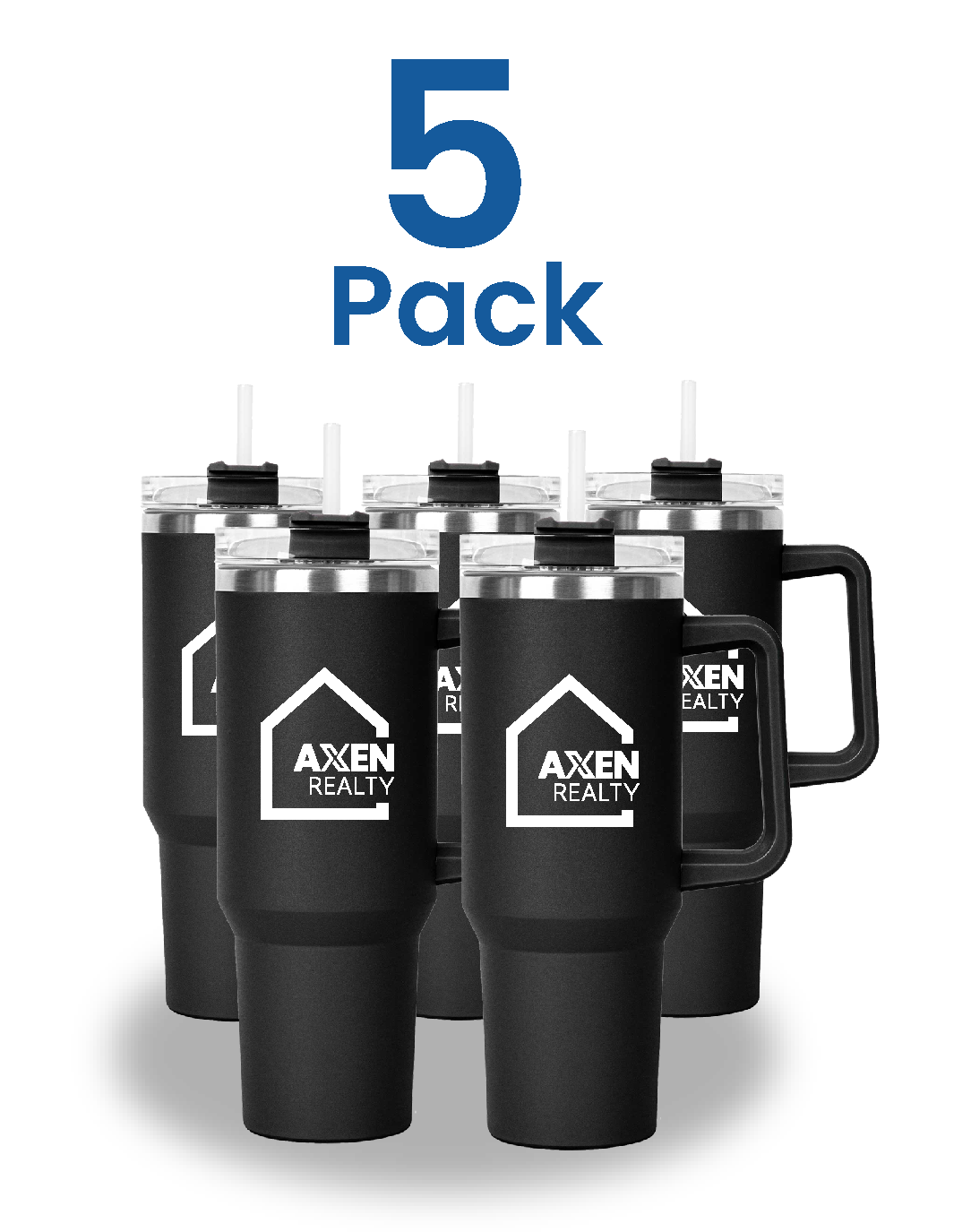 5-pk 40 oz. Vacuum Insulated Double Wall Stainless Steel Mug
