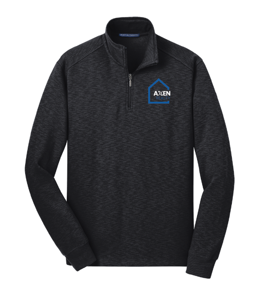 Port Authority® Slub Fleece 1/4-Zip Pullover - Embroidered